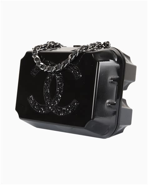 chanel egg carton|Plexiglass Grocery By Chanel Egg Carton Jewelry Box Clutch Black.